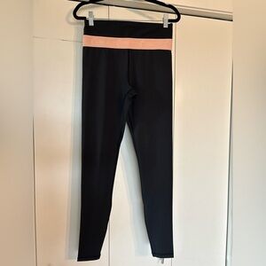 Zyia active legging with peach logo waistband